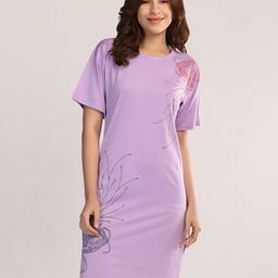 Duchess Women Knee Length T-shirt Nightdress-image-19