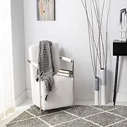 Banchmark Home Furnishings Silver-Toned Geometric Handmade Polypropylene Carpet-picture-19