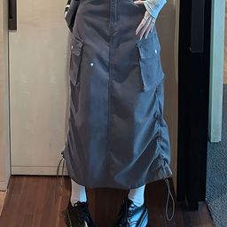 StyleCast Women Denim A-Line Maxi Skirt-image-38