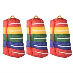 Kuber Industries Red & Yellow 3 Pieces Water Resistant Shoes Organisers-55
