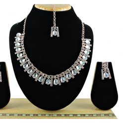 Anouk Rose Gold-Plated Stone-Studded Jewellery Set-7
