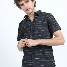 LOCOMOTIVE Men Premiums Printed Casual Slim Fit Shirt-image-7