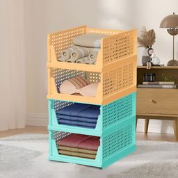 RUBOXA Green Set of 4 Regular Multi-Utility Organisers-18