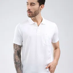 Monte Carlo Men Solid Polo Collar T-shirt-picture-17