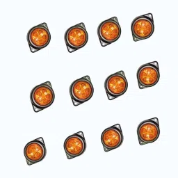 12 Piece Side Marker Lights 7 SMD/LED Front/Rear Marker for Universal Vehicles Car Dash Indicator Lamp-19