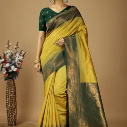 HI FI NX Woven Design Zari Kanjeevaram Saree-image-81