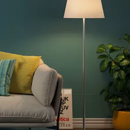 Divine Trends Steel Finish Floor Lamp With Shade image 4