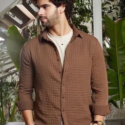 Campus Sutra Men Comfort Opaque Casual Shirt-picture-35