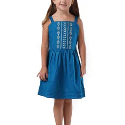 Cherry Crumble Girls Embellished Fit & Flare Dress-17