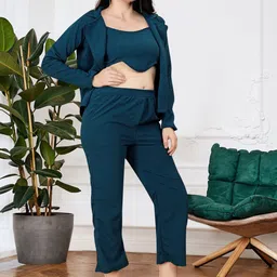 Mast & Harbour Round Neck Sleeveless Top With Trousers Co-Ords-image-52