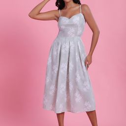 DressBerry Floral Print Fit & Flare Dress-image-68