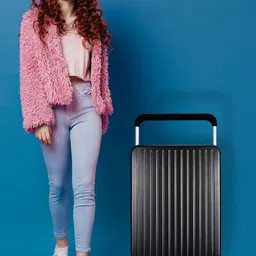 THE CLOWNFISH Textured Hard Sided Trolley Bag-55