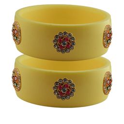 Vidhya Kangan Women Beige Bangle-image-78