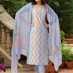 Aaghnya Women Viscose Rayon Printed Kurta Sets-image-76
