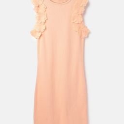 United Colors of Benetton Girls Floral Applique A-Line Dress-image-86