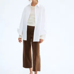 H&M MAMA Ankle-Length Interlock Trousers-picture-36