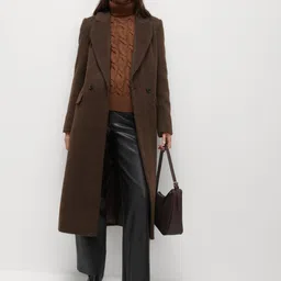 Marks & Spencer Women Notched Lapel Longline Coat-image-25