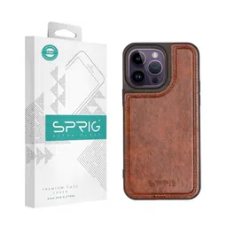 SPRIG Unisex iPhone 14 Pro Max Solid Leather Back Case-picture-45