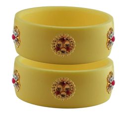 Vidhya Kangan Multi-Coloured Brass Bangles-image-97