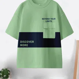CODEZ Boys Drop-Shoulder Sleeves Pure Cotton T-shirt-57