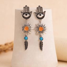 Voylla Quirky Drop Earrings-image-24