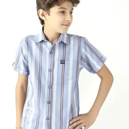 BEARSOUL Boys Striped Casual Shirt-11