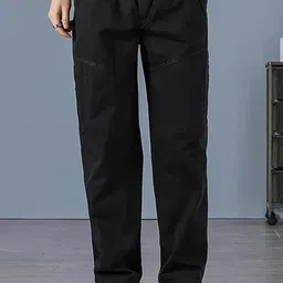 R.Code by The Roadster Life Co. Men High-Rise Regular Fit Cotton Trousers-image-53