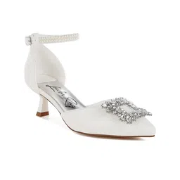 London Rag Women Embellished Leather Kitten Pumps-picture-39