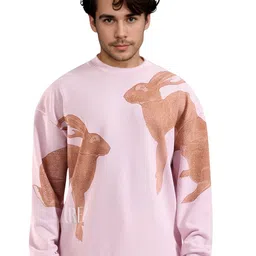 RARE RABBIT Men Printed Round Neck Sweatshirt-picture-42
