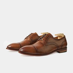 Whitemuds Men Harvey Leather Lace Up Formal Derbys-picture-39