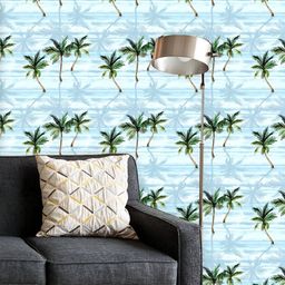 ArtzFolio Printed UV-Resistant Anti-Bacterial Watercolor Tropical LeavesPeel & Stick Wallpaper-image-31