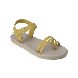 PEPPER Women Open Toe Flats with Laser Cuts-0