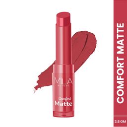 MILA BEAUTE Comfort Matt Long Lasting Lipstick With Jojoba Oil - 3.8 g -Crimson Pink-31