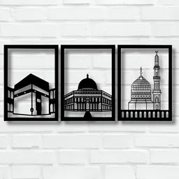 TWIGGY Set Of 3 Wooded Spiritual Wall Decor-image-39