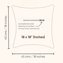 LUSHLYF Peach-Coloured Set of 3 Geometric Square Cushion Covers image 2