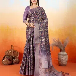 all about you Floral Printed Tissue Saree-picture-31