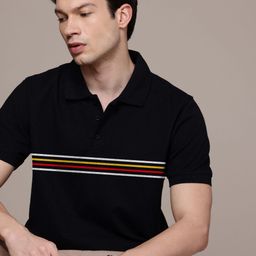 Moda Rapido Striped Polo Collar Regular Fit T-shirt-picture-38