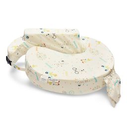 haus & kinder Cream-Colored Printed Feeding Pillow With Pocket & Removable Cover-picture-44