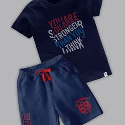 BAESD Boys Printed T-shirt with Shorts-image-69