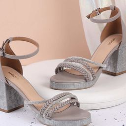 Mochi Printed Block Sandals-0