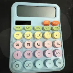 nilzone Calculator with LCD Display, Sensitive Buttons, Battery & Solar Powered BasicCalculator image 3