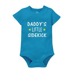 Zeezeezoo Infant Kids Daddy's Little Sidekick Printed Pure Cotton Bodysuit-image-8