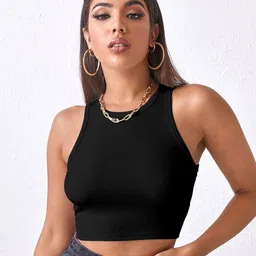 The Cloth Crow Women Ribbed Tank Tops-picture-26