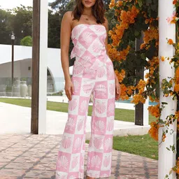 StyleCast x Revolte Printed Top & Trousers Co-Ords-picture-9