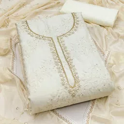 DIVASTRI Embroidered Unstitched Dress Material-image-61