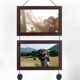 Art Street Brown 2 Pieces Wooden Wall Photo Frames-image-45