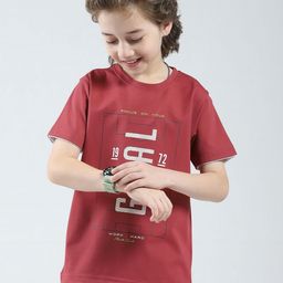 Monte Carlo Boys Typography Printed Applique T-shirt-picture-20