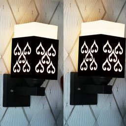 Gojeeva Brown Wood Square Wall Lamps-picture-13