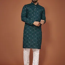 Anaita Men Embroidered Thread Work Kurta-11