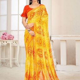 Anouk Rustic Pure Georgette Dabu Saree-image-77